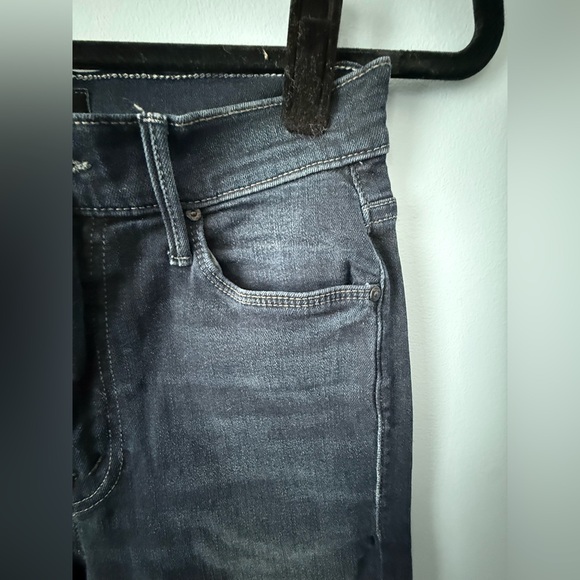 Mother Jeans Women 26 Black Stunner Zip Ankle Step Fray Skinny Denim Raw Hem - Picture 5 of 14